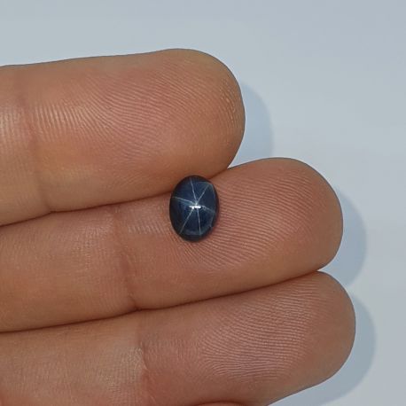 3,59 Cts Safira Azul Estrela Oval 8,2 x 6,3 Mm