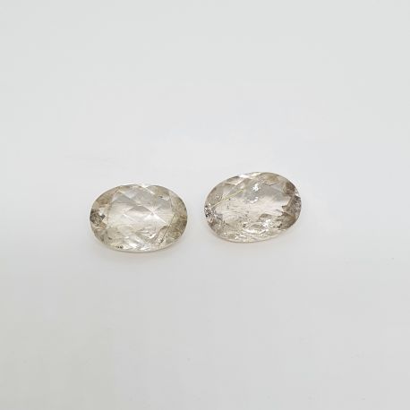 2 Peças Quartzo Rutilado Oval 18x13 mm