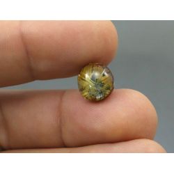 6,27 Cts Estrela De Quartzo Rutilado Dourado 11,5 Mm